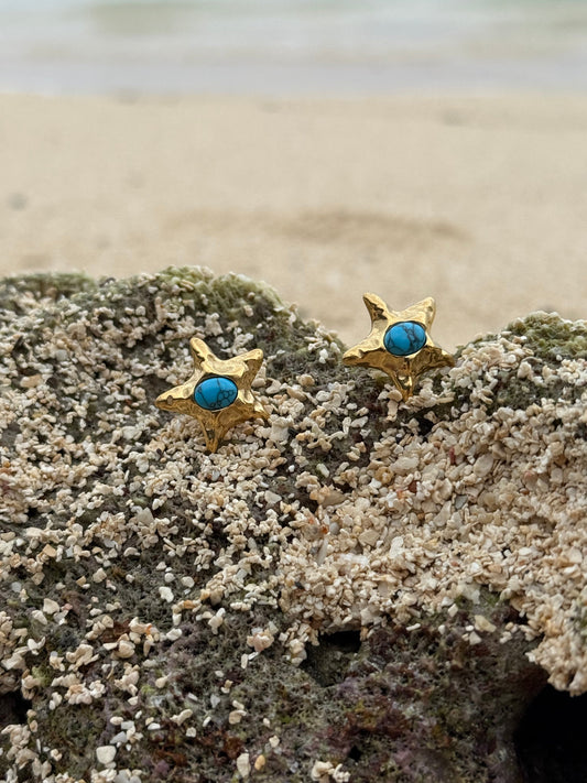 Whetū Kikorangi Gold Earrings