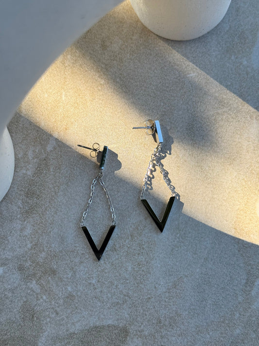 Kōrama V Silver Earrings