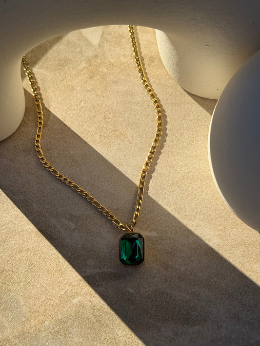 Taimana Kākāriki Gold Necklace