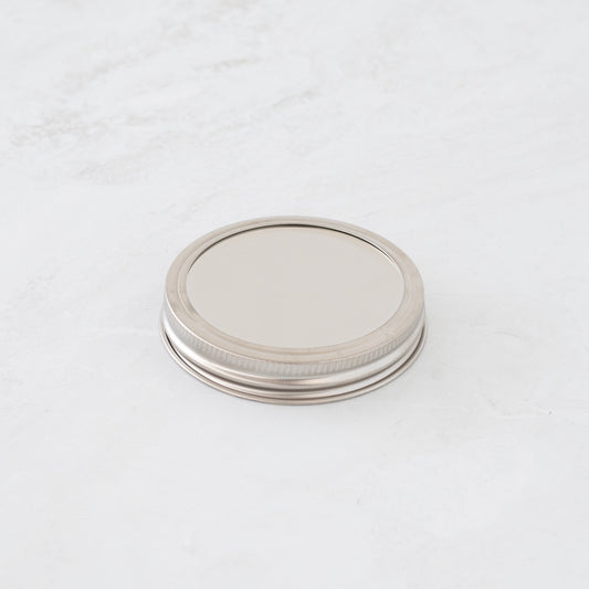 Stainless Steel Preserving lid to fit a wide mouth jar