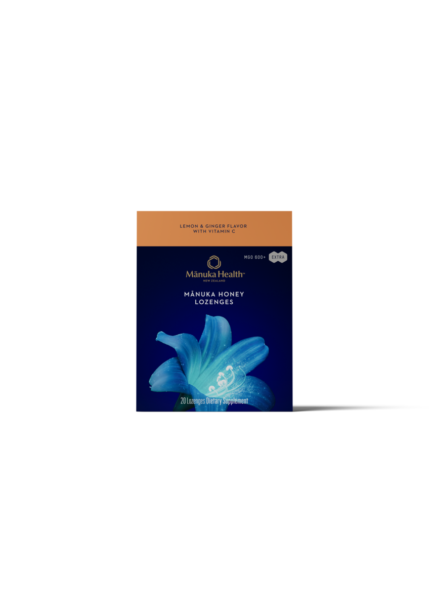 Mānuka Honey Drops: Lemon & Ginger with vitamin C