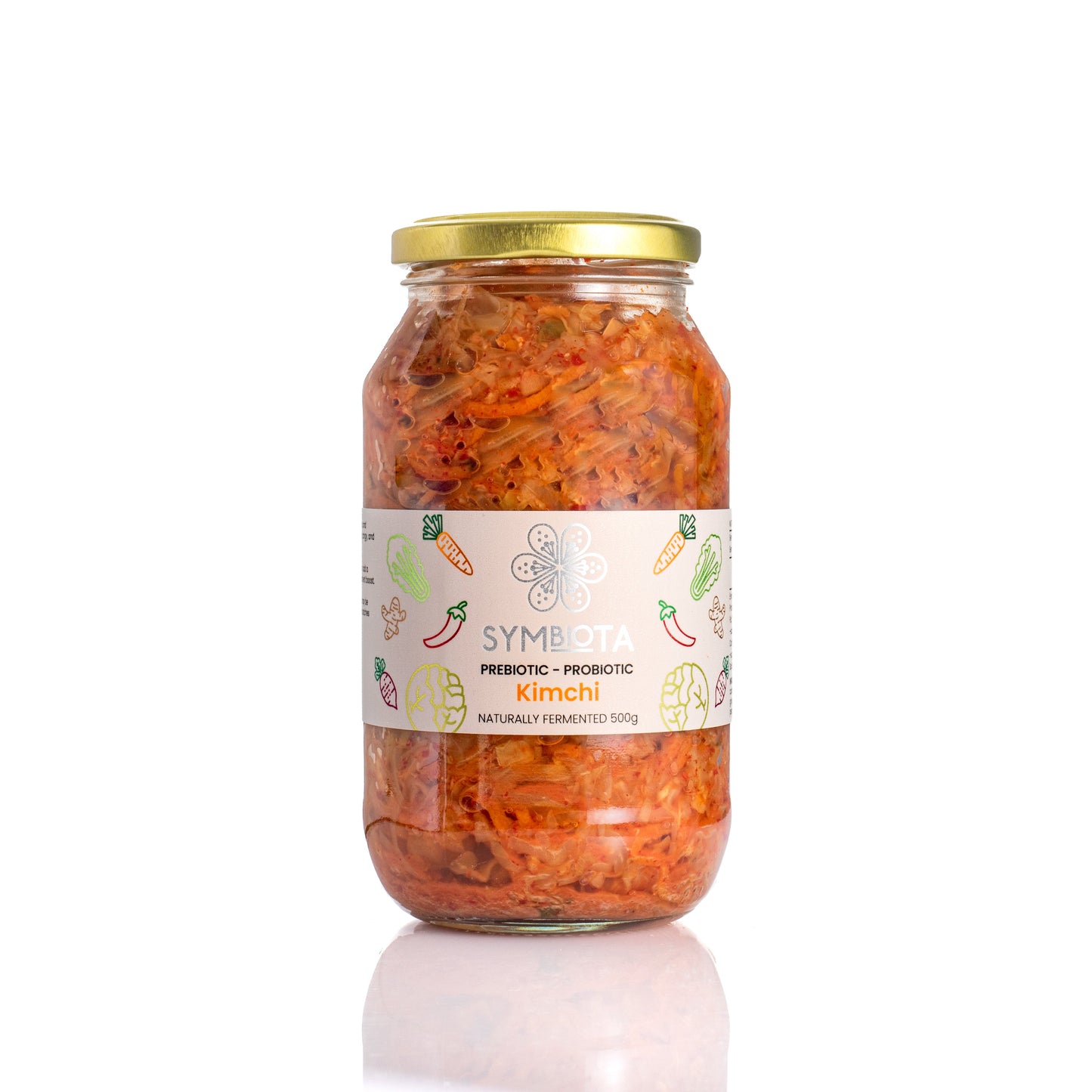 Raw Vegan Kimchi 500g – Mild, Finely Shredded Wild-Fermented Kimchi-0