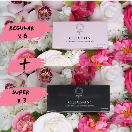 Medium Flow Organic Tampons - 6 Month Supply