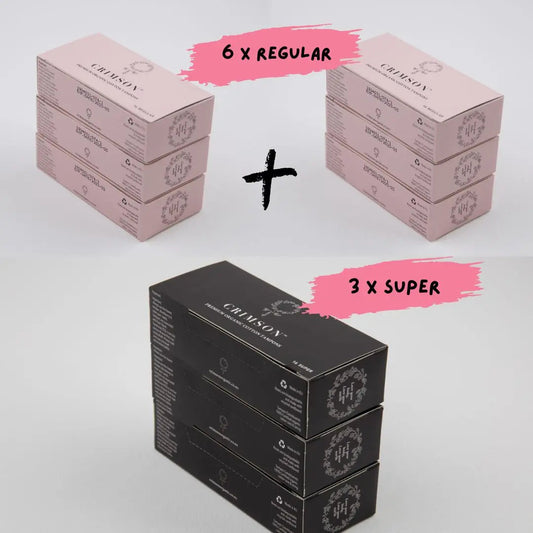 Medium Flow Organic Tampons - 6 Month Supply