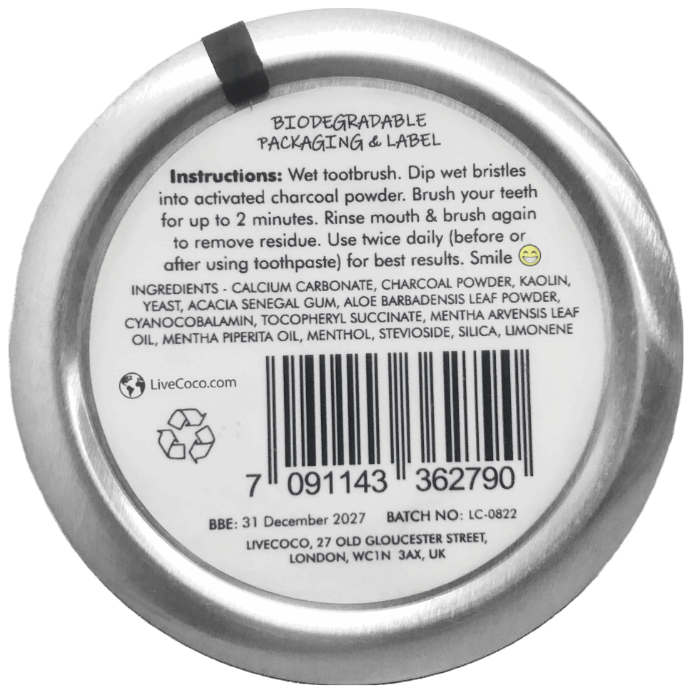 Activated Coconut Charcoal Powder (Vitamins & Aloe Vera Infused)-3
