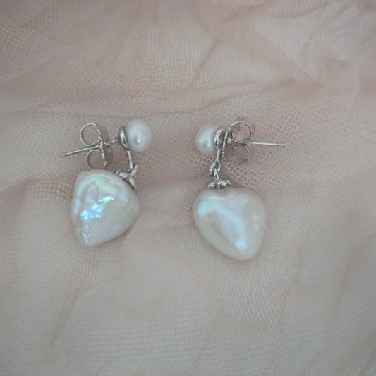 Amihan Baroque Pearl Drop Earrings heart 2