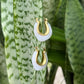 Kōmaru White Gold Hoops