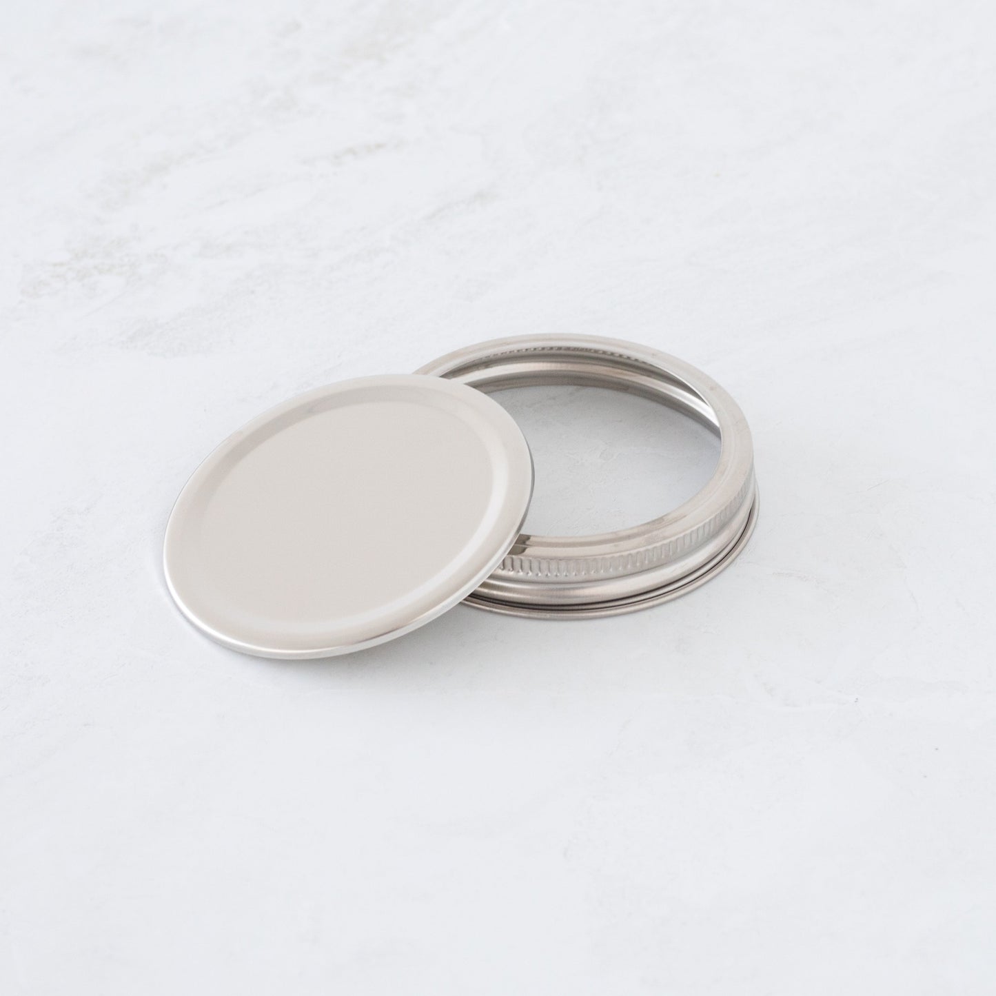 Stainless Steel Preserving lid to fit a wide mouth jar