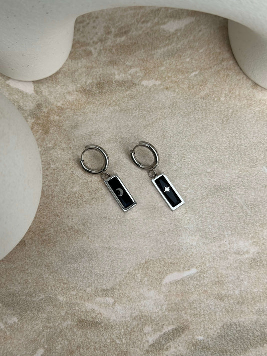 Whetū & Marama Silver Huggies