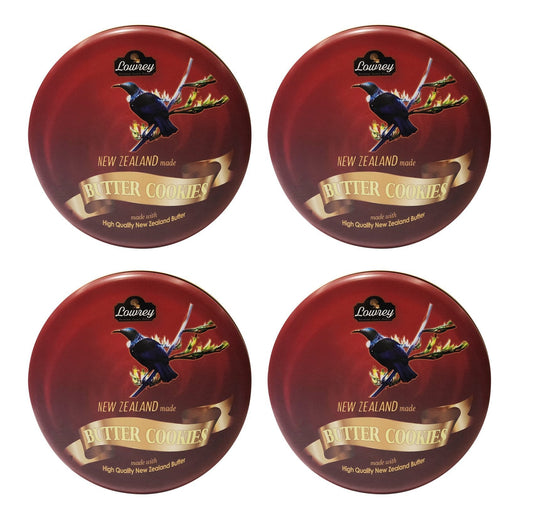 4 Flavours Lowrey Butter Cookies 4 Tins Value Pack