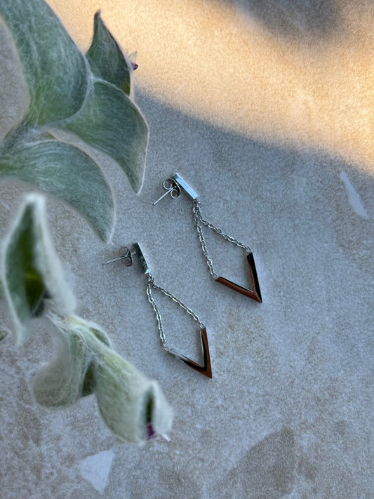 Kōrama V Silver Earrings