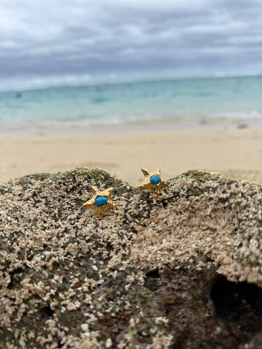 Whetū Kikorangi Gold Earrings