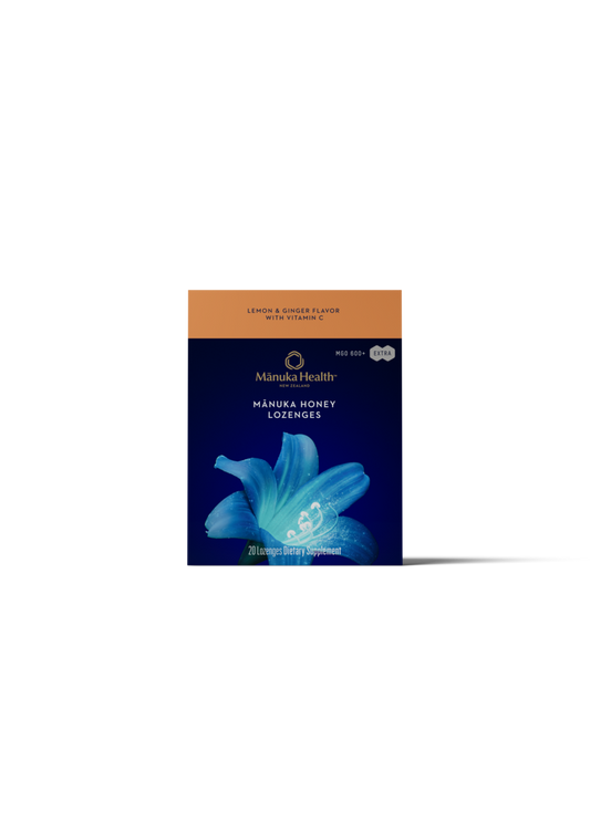 Mānuka Honey Drops: Lemon & Ginger with vitamin C