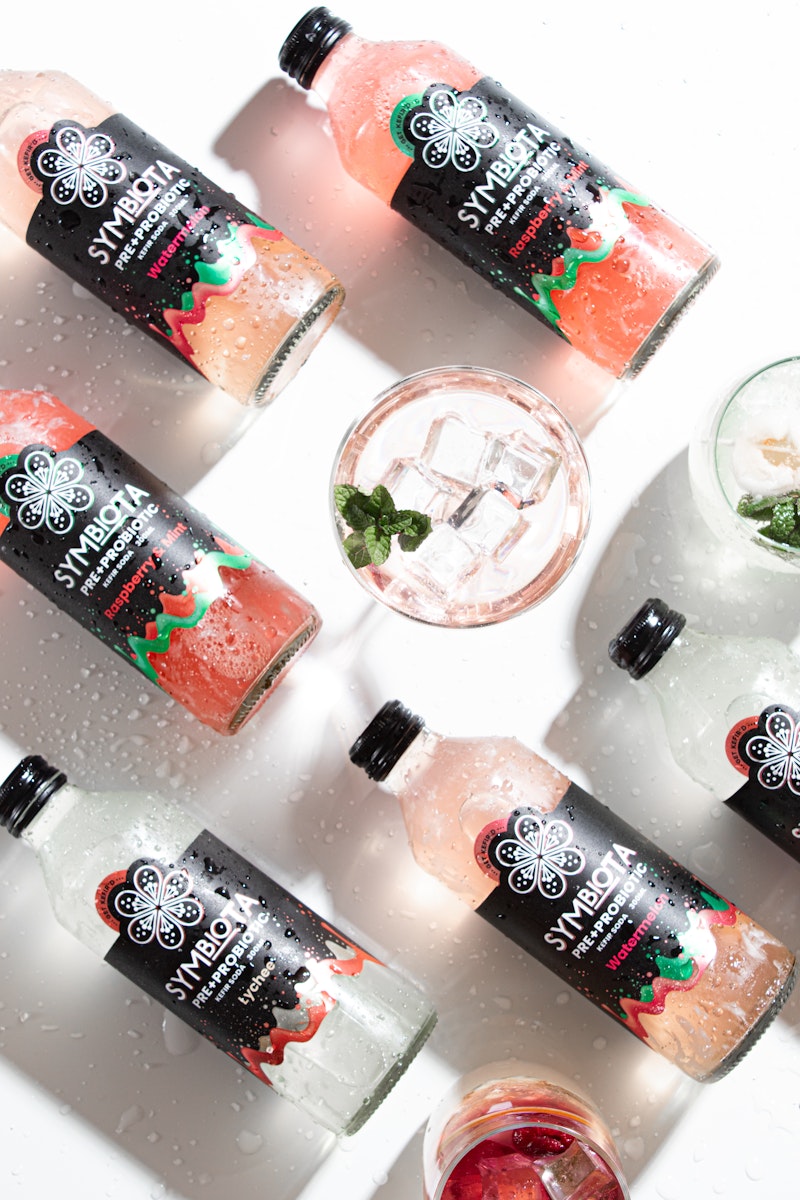 2 bottles of kefir soda by symbiota