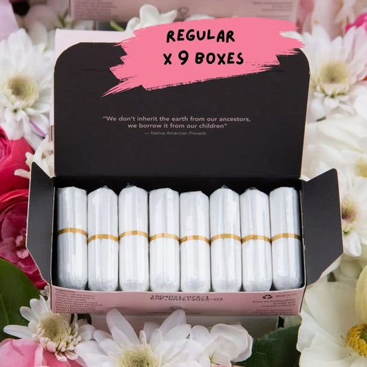Regular Organic Cotton Tampons - 6 Month Supply