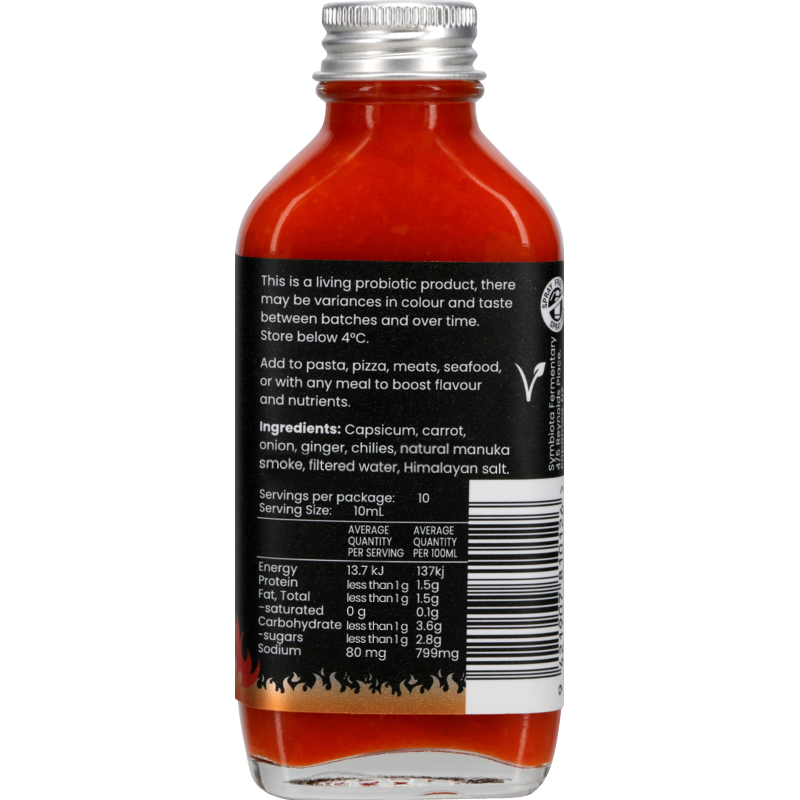 Smoked Hot Sauce- Naturally Fermented 100ml-2