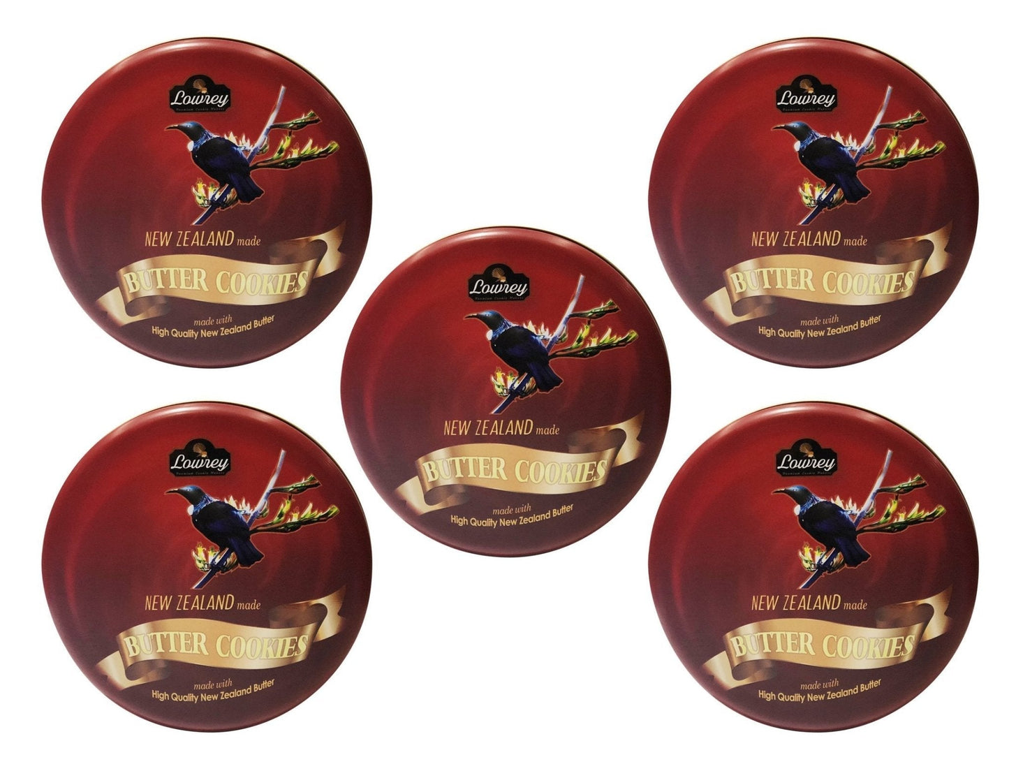 Lowrey Butter Cookies 5 Tins – 5 Flavours Value Pack