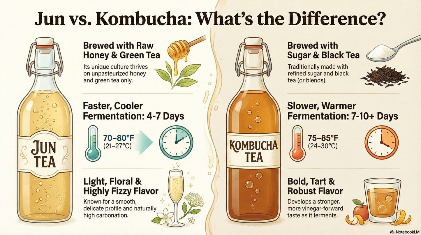 Jun Kombucha Kit (using organically grown Jun SCOBY)