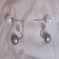 Mayumi Double Pearl Studs bi-colour