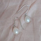 Amelie Single Pearl Hook Earrings teardrop