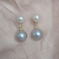 Mila Double Pearl Drop Earrings 1