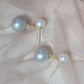Mila Double Pearl Drop Earrings 1
