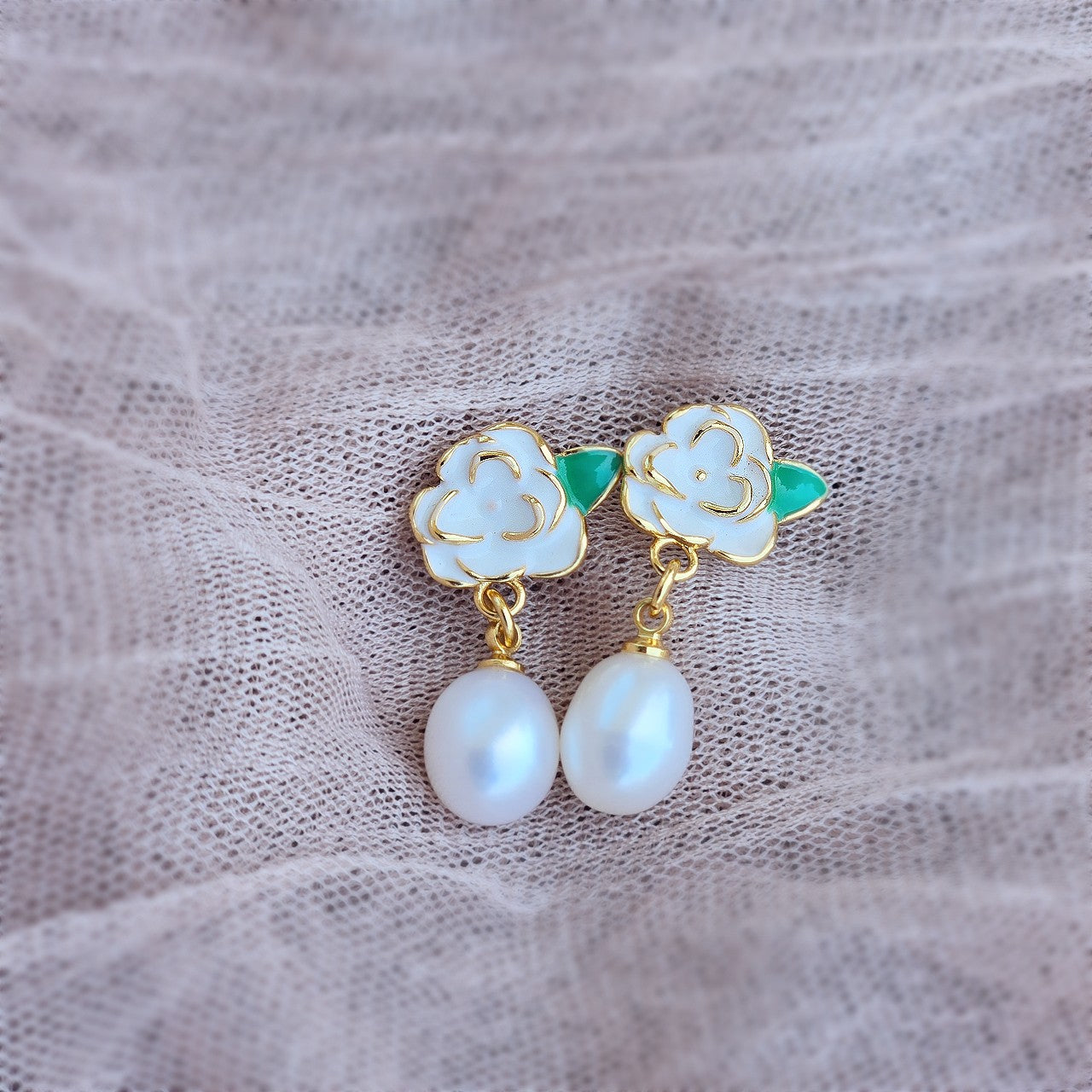Clara Pearl Drop Earrings 7