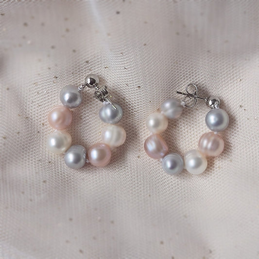 Soleil Hoop Earrings multi-coloured