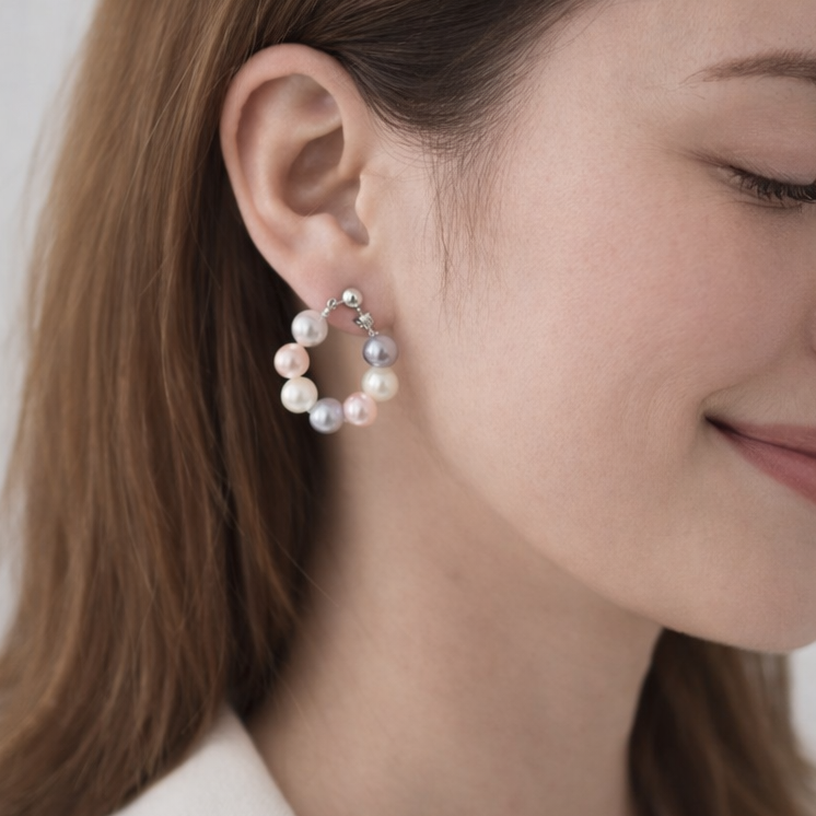 Soleil Hoop Earrings multi-coloured