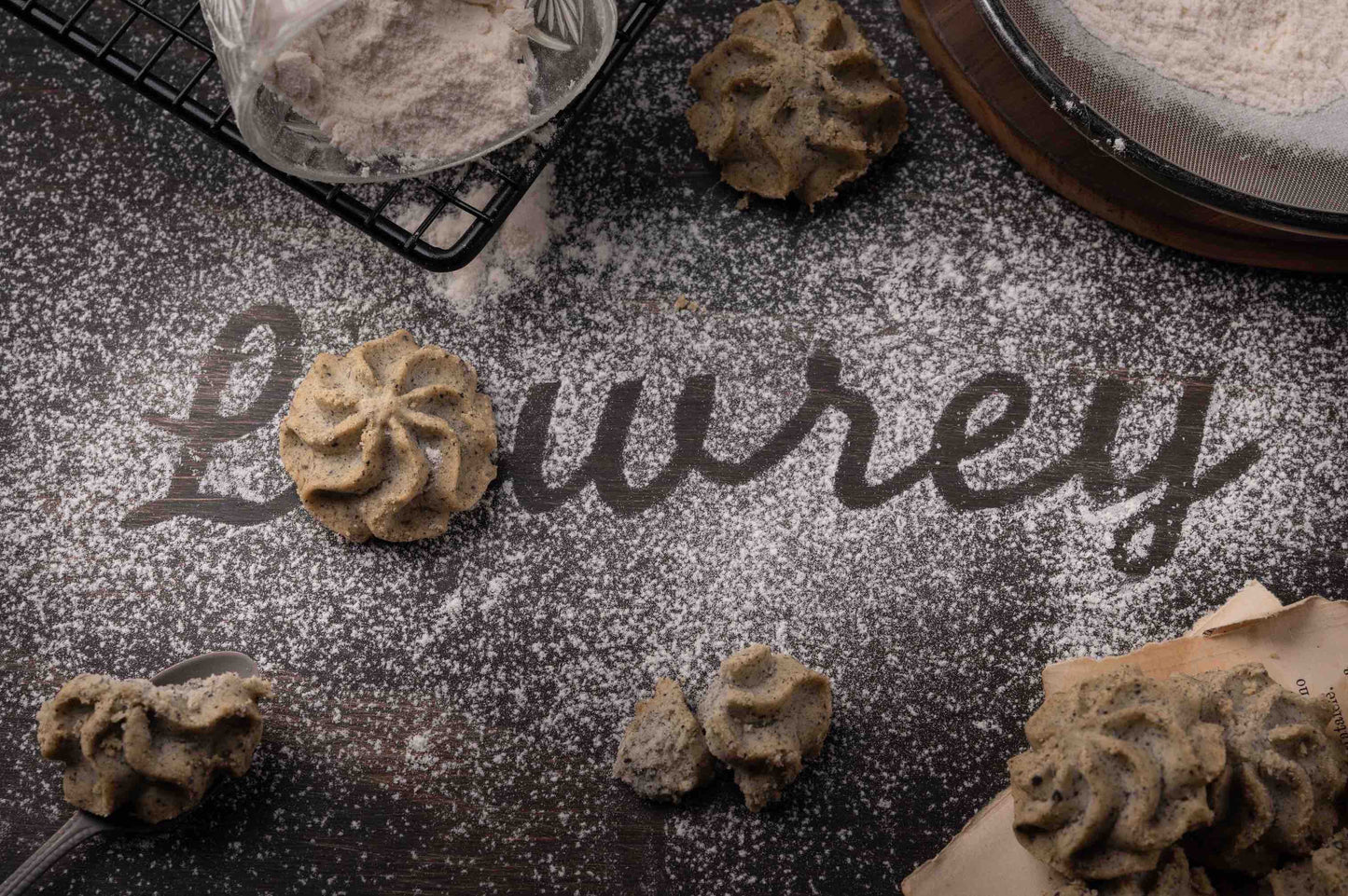 Lowrey Black Sesame Butter Cookies | Premium NZ Cookies
