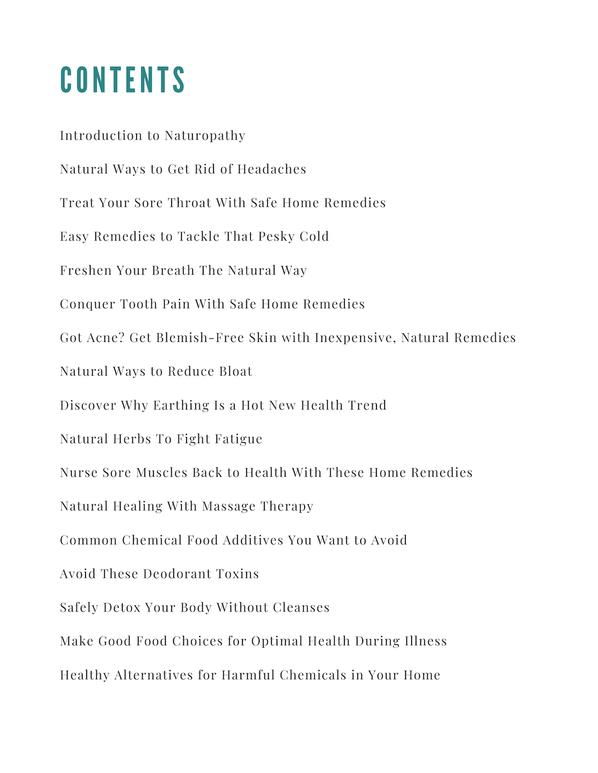 Natural Remedies - Ditch the Chemicals by Amelia Jordan - Eco Wellness Lab